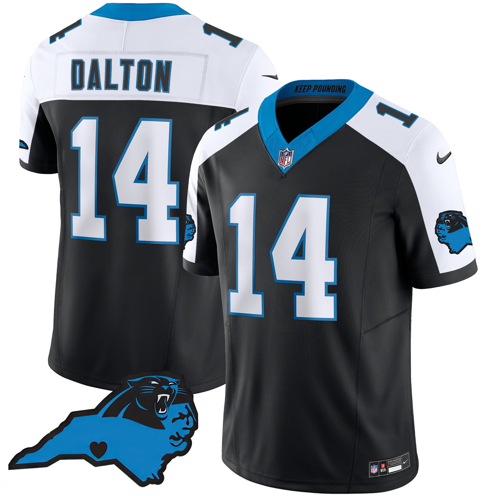 Alternative view of Nike Panthers Young #9 Black Limited Jersey