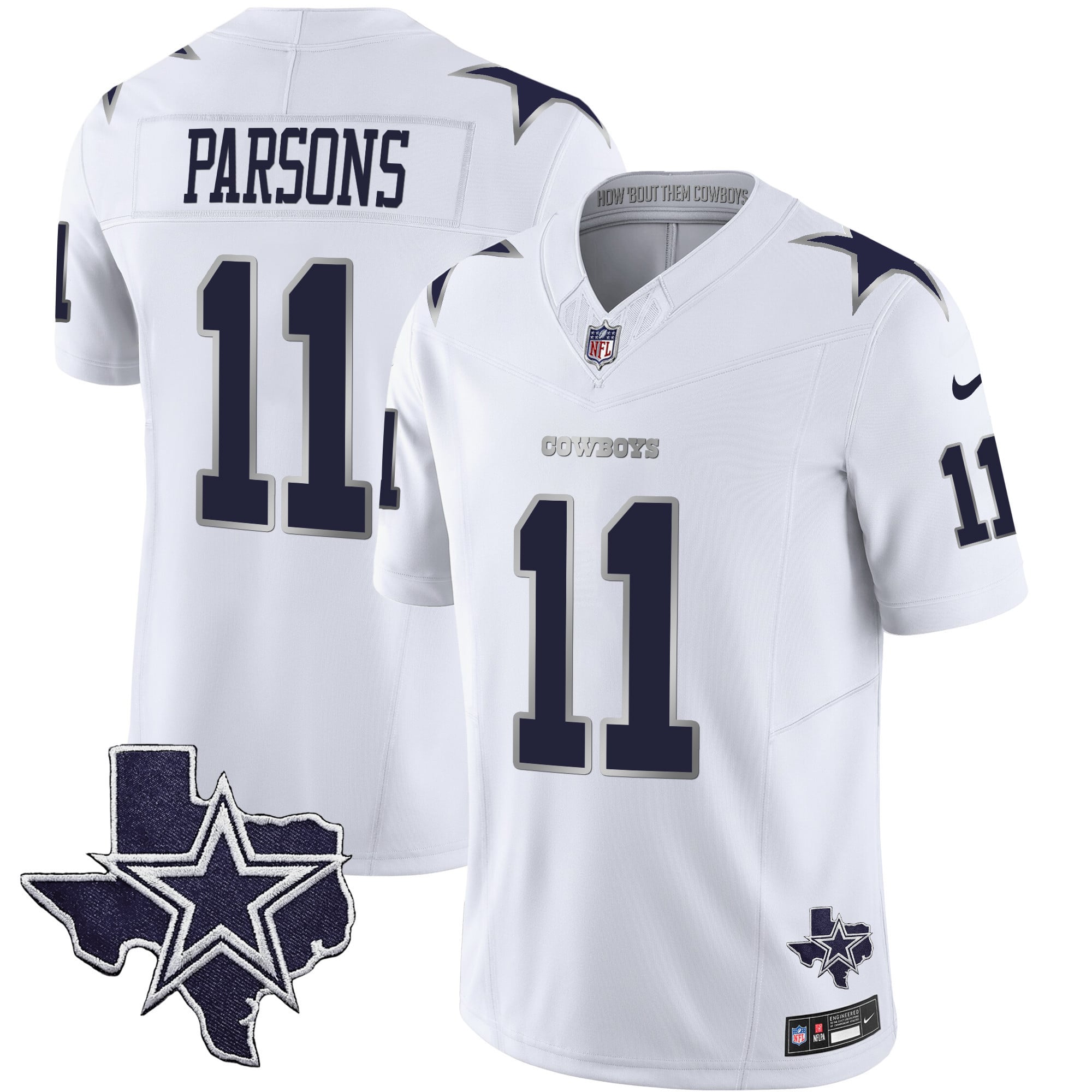 Nike Parsons Cowboys Jersey - Nike Cowboys Parsons #11 Jersey - White