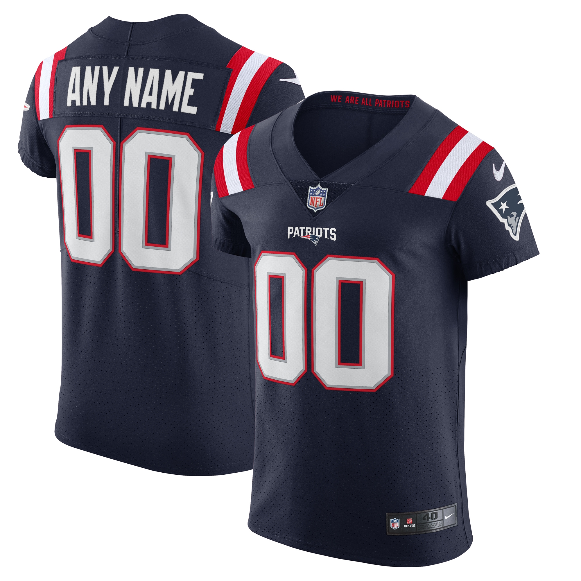 nike Patriots Navy Custom Jersey - Patriots Navy Custom Jersey - Nike