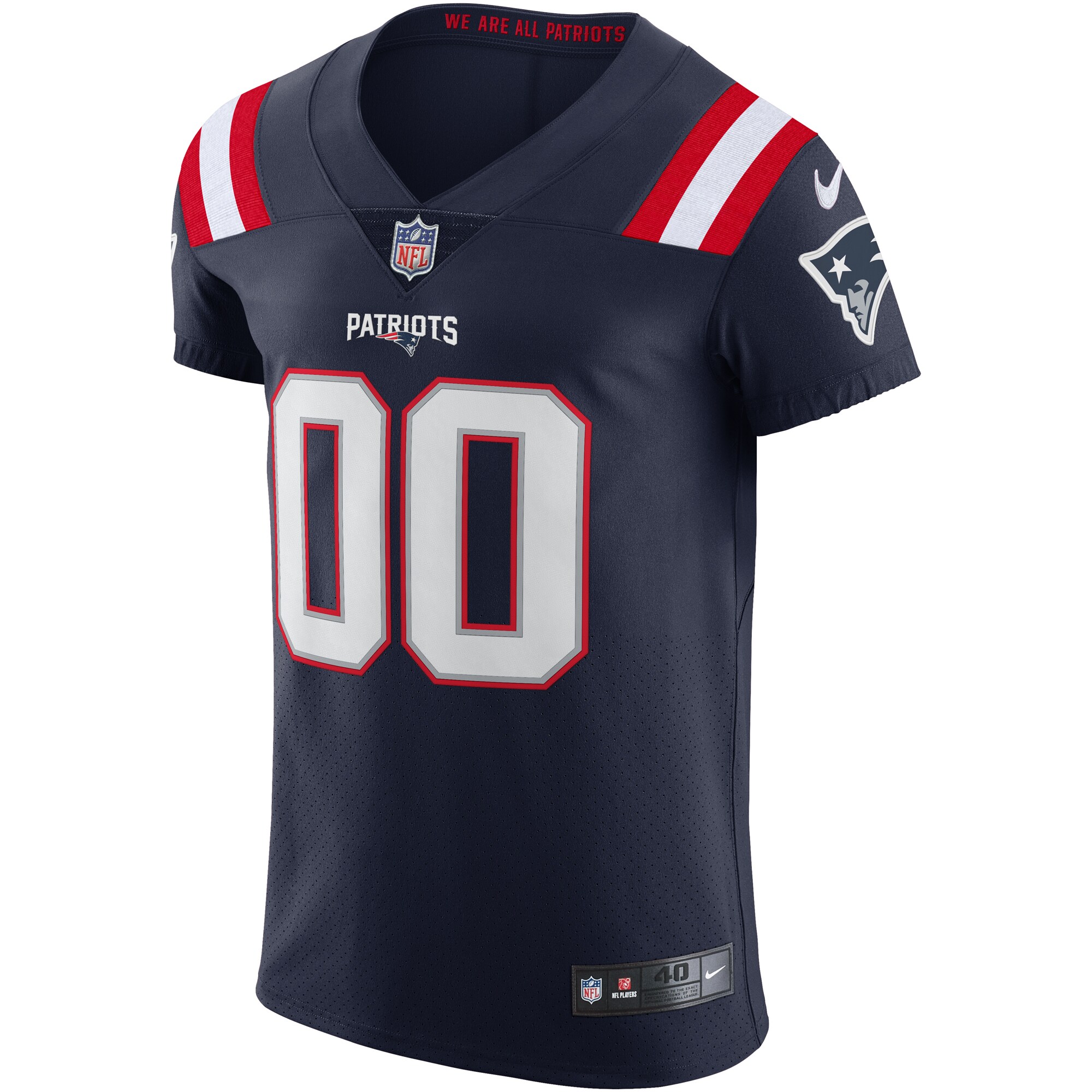 Alternative view of nike Patriots Navy Custom Jersey - Patriots Navy Custom Jersey - Nike