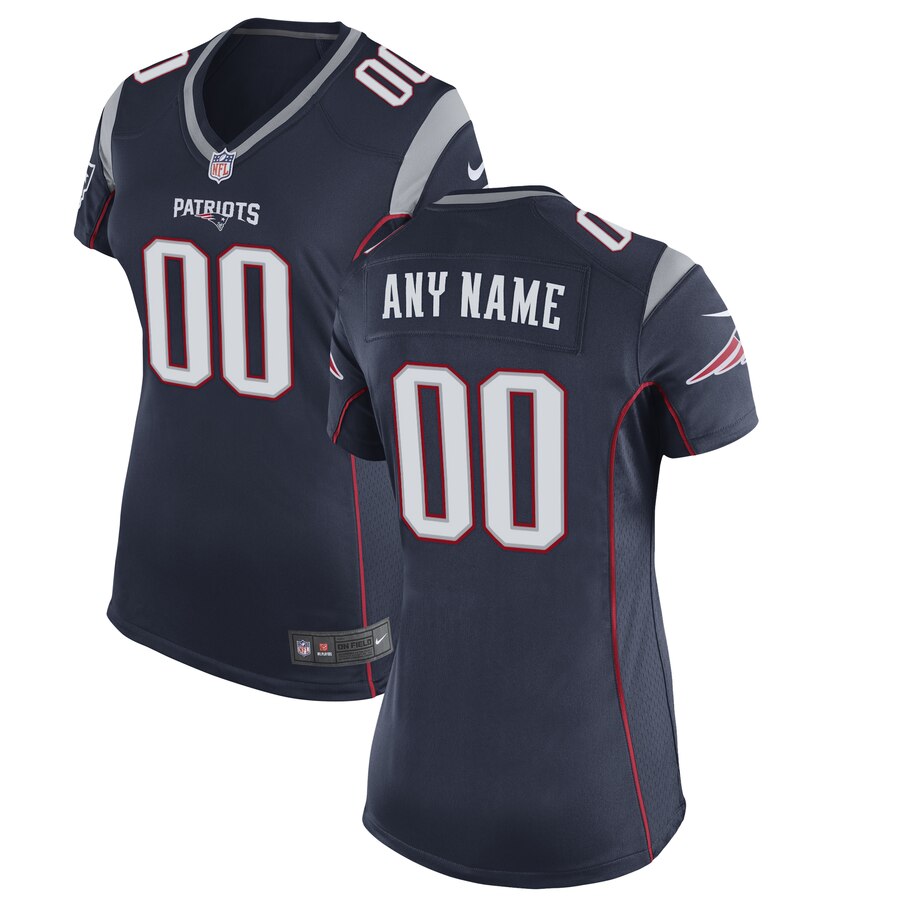 nike Patriots Navy Women’s Jersey - Nike Patriots Navy Women’s Custom