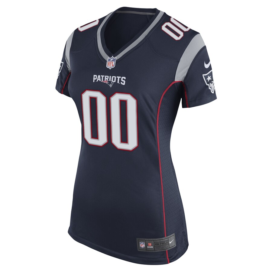 Alternative view of nike Patriots Navy Women’s Jersey - Nike Patriots Navy Women’s Custom