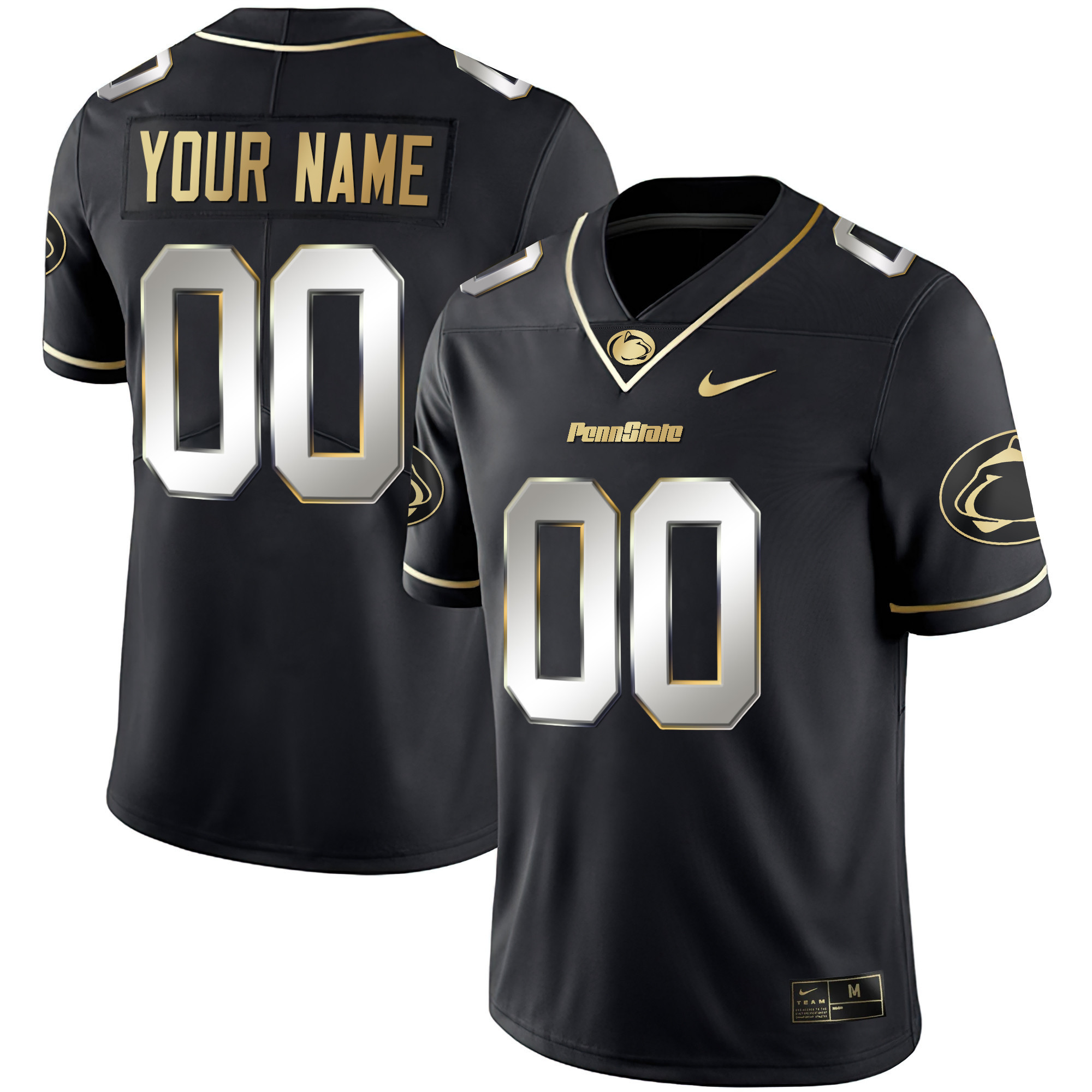 Nike Penn State Jersey - Nike Penn State Black Football Jersey