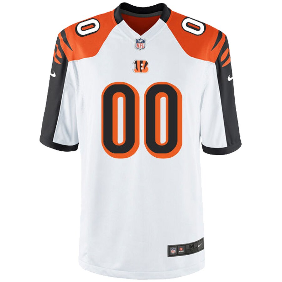 Alternative view of nike personalize Bengals White Custom Jersey - Nike Bengals White