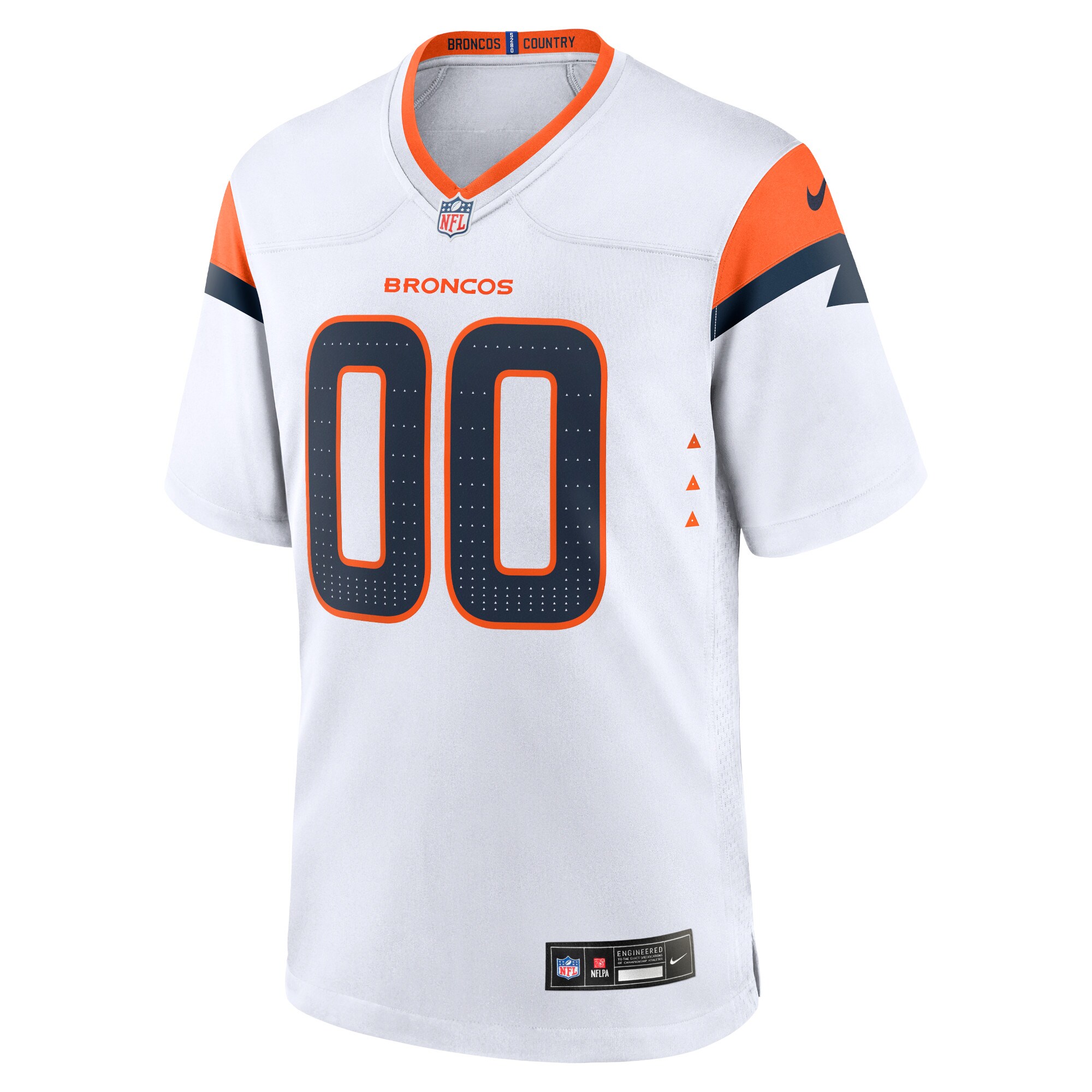 Alternative view of nike personalize Broncos White Custom Jersey - Nike Broncos White