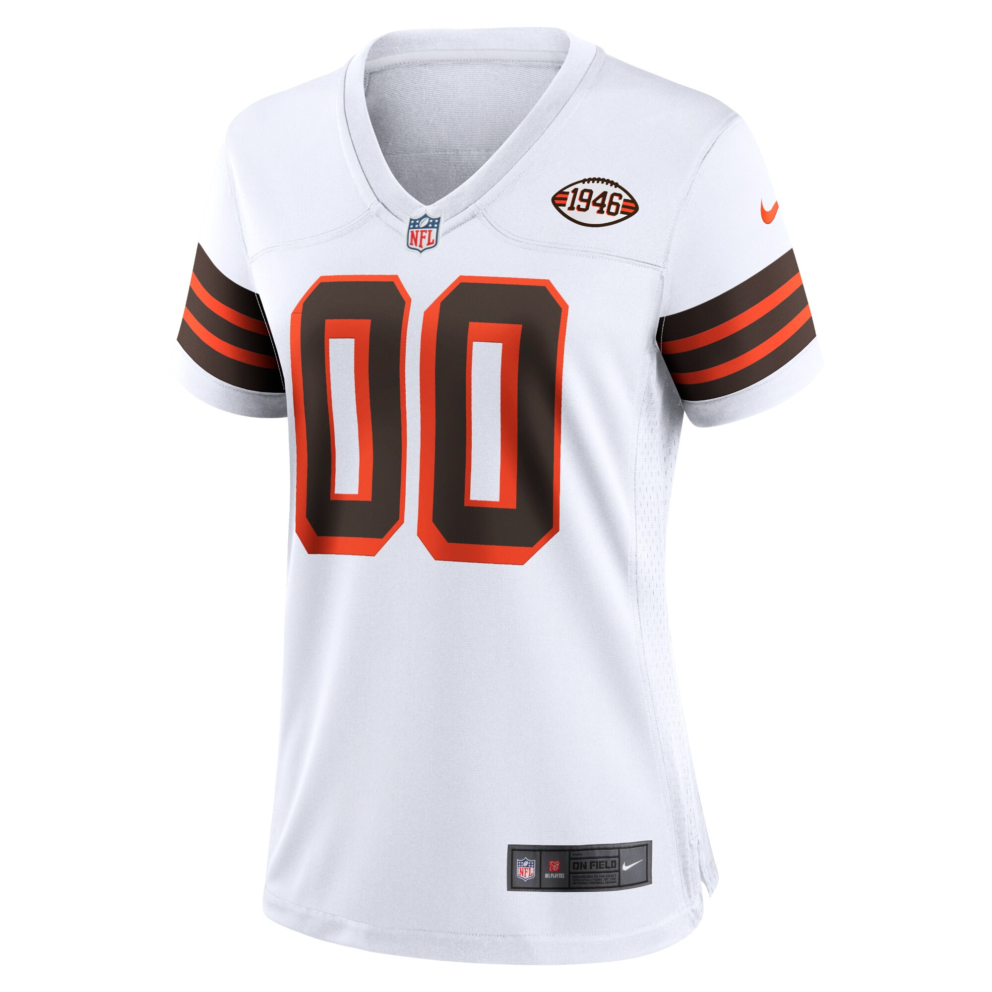 Alternative view of nike personalize Browns White Custom Jersey - Nike Browns White Custom