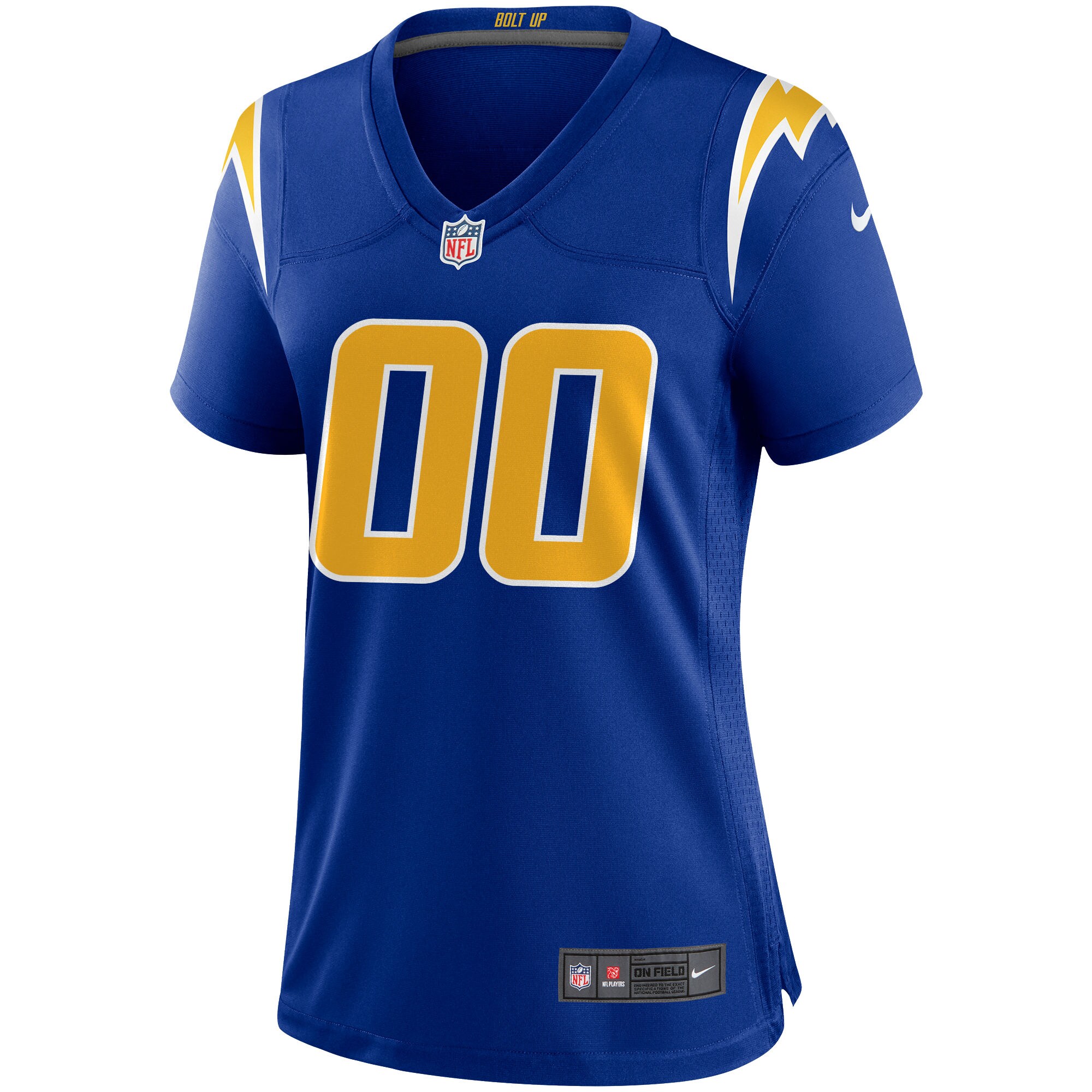 Alternative view of nike personalize Chargers Royal Blue Custom Jersey - Nike Chargers 2