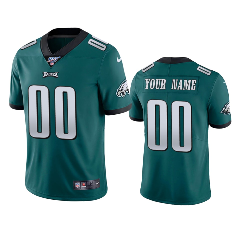 nike personalize Eagles Midnight Green Custom Jersey - Nike Eagles 2