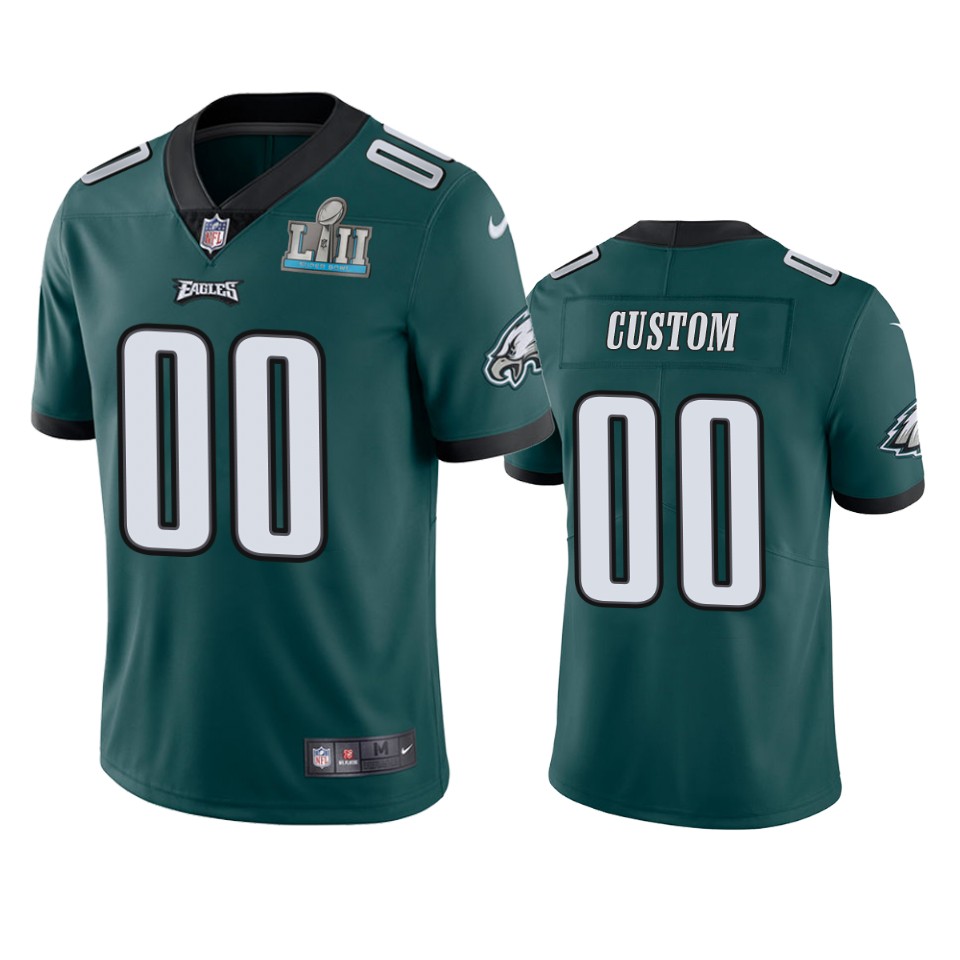 nike personalize Eagles Midnight Green Custom Jersey - Nike Eagles