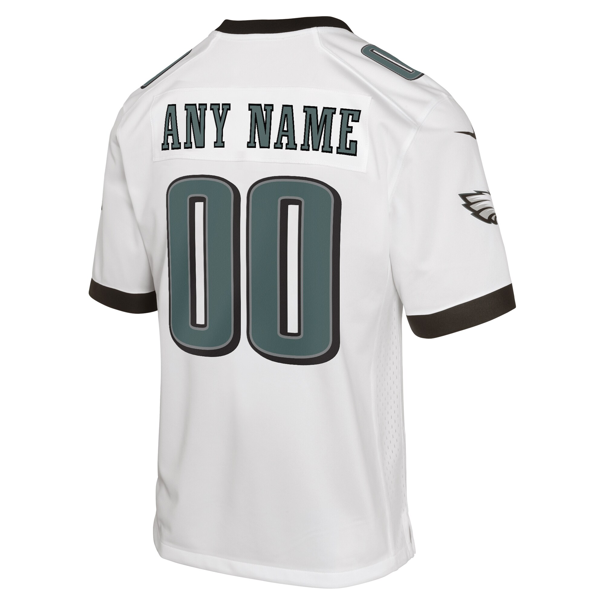 Alternative view of nike personalize Eagles White Custom Jersey - Nike Eagles White Custom