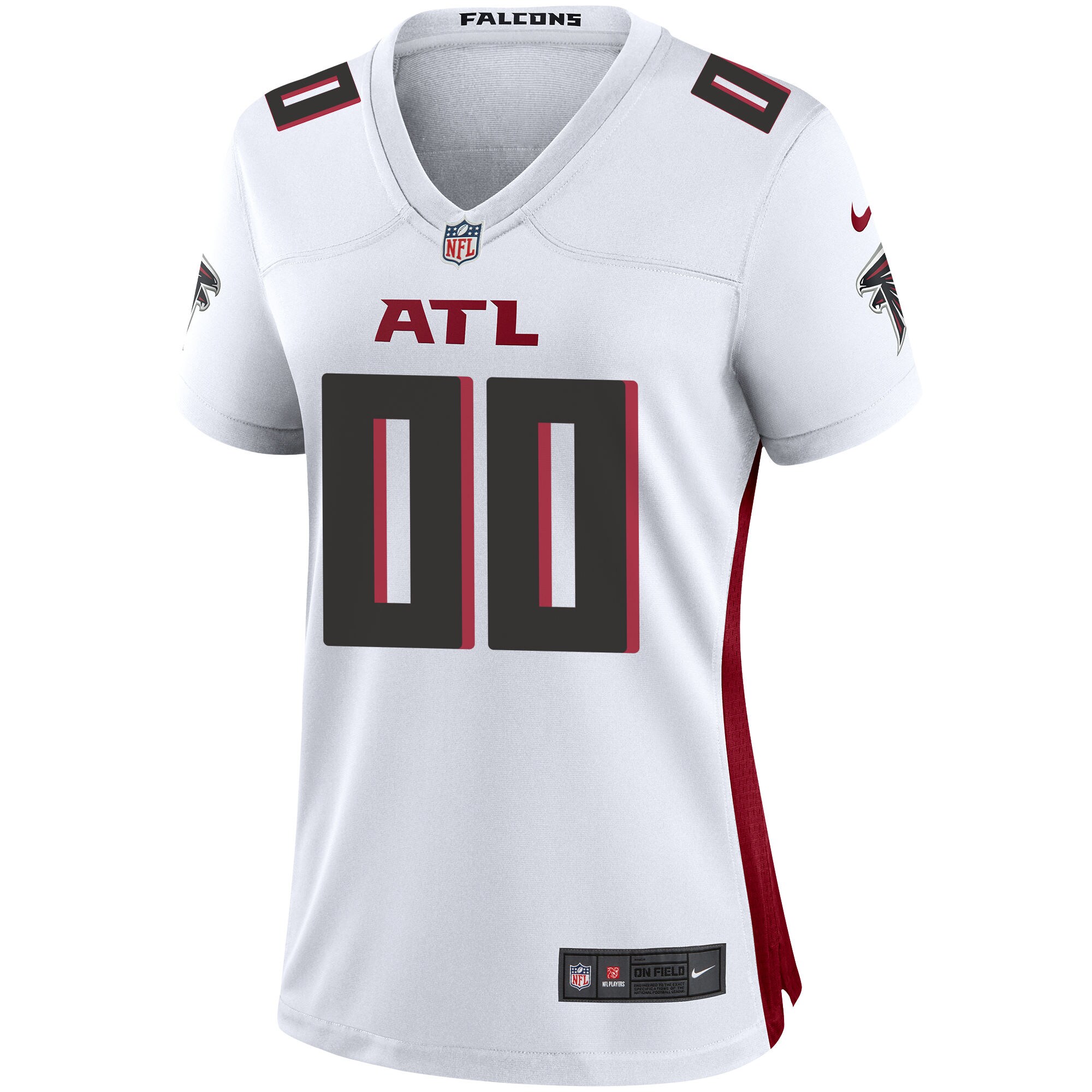 Alternative view of nike personalize Falcons White Custom Jersey - Falcons White Custom