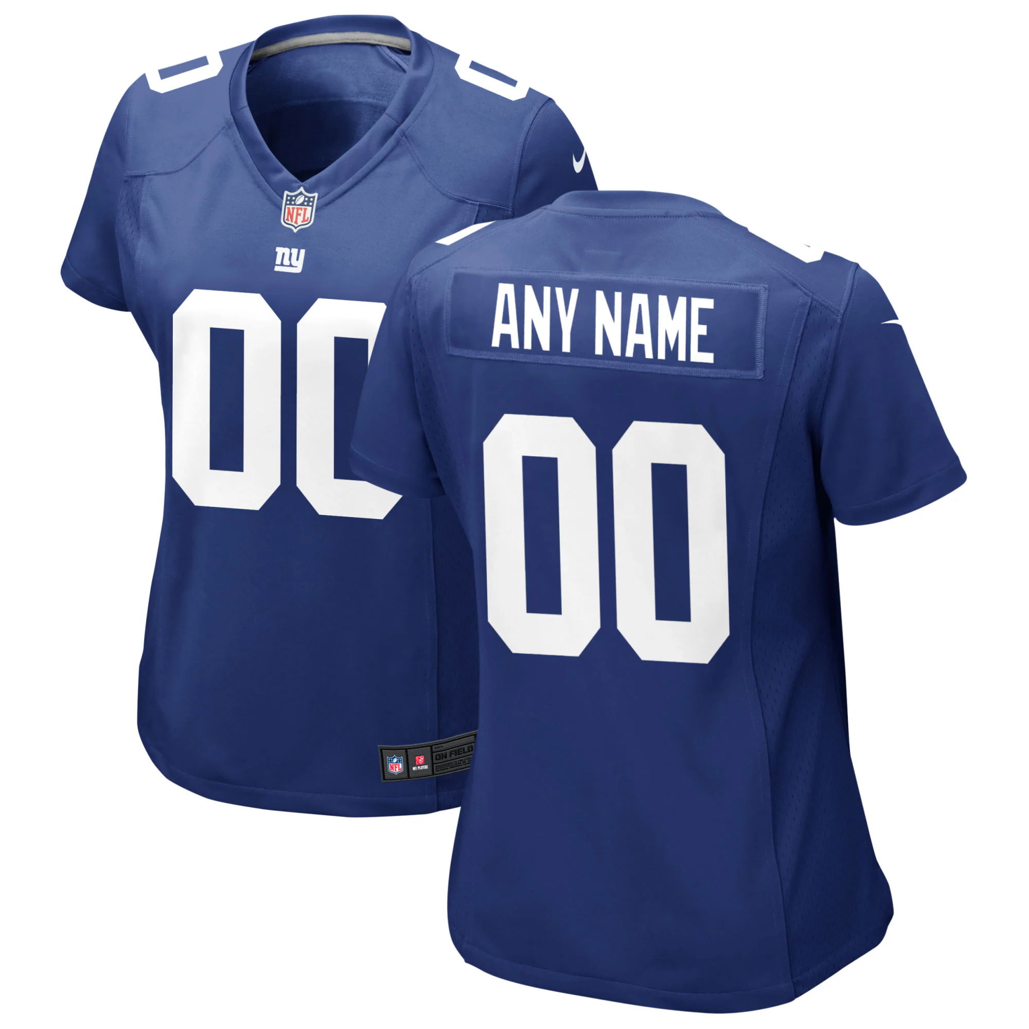 nike personalize Giants Blue Custom Jersey - Giants Blue Custom Jersey 2