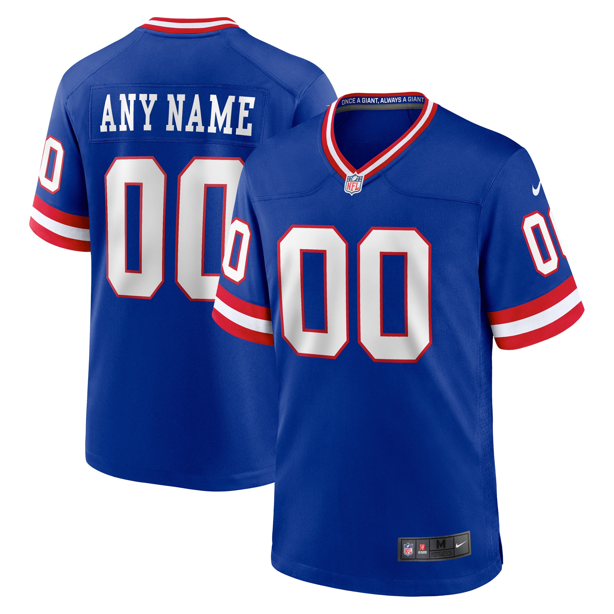 nike personalize Giants Blue Custom Jersey - Giants Blue Custom Jersey 3