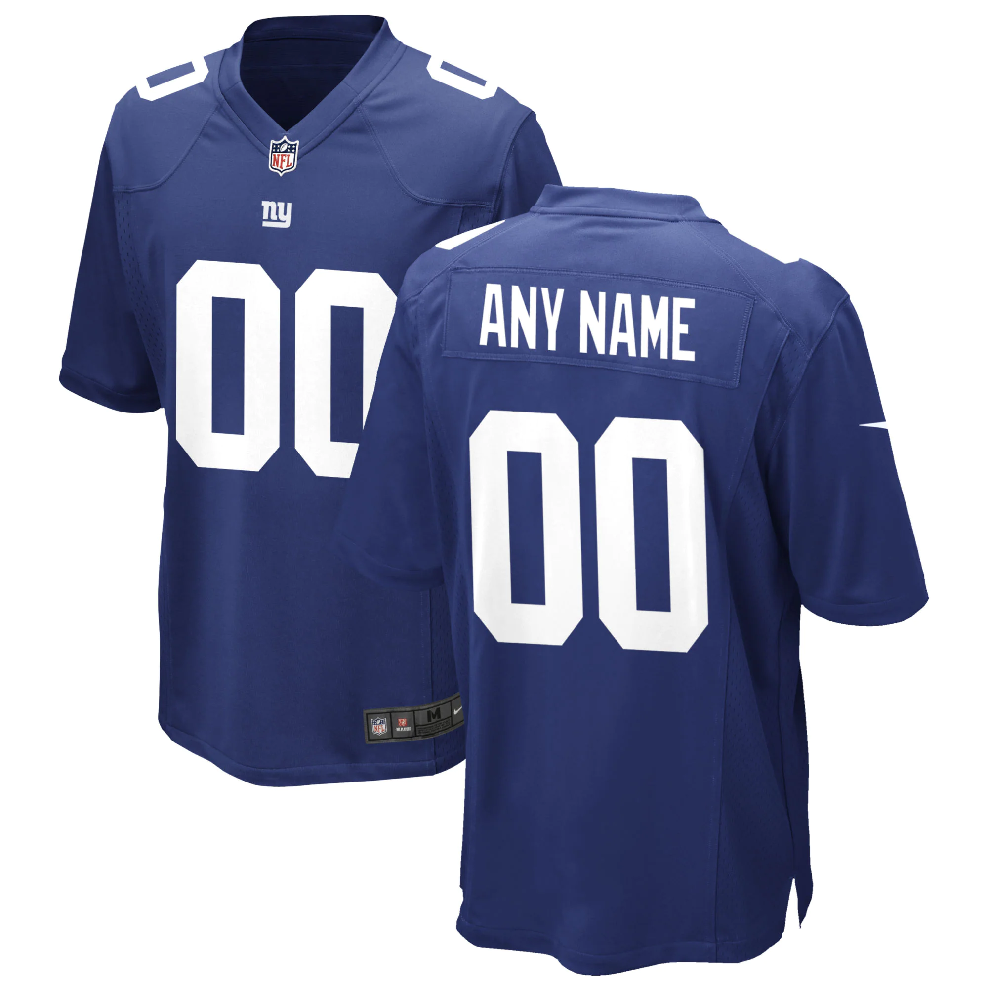 nike personalize Giants Blue Custom Jersey - Nike Giants Blue Custom