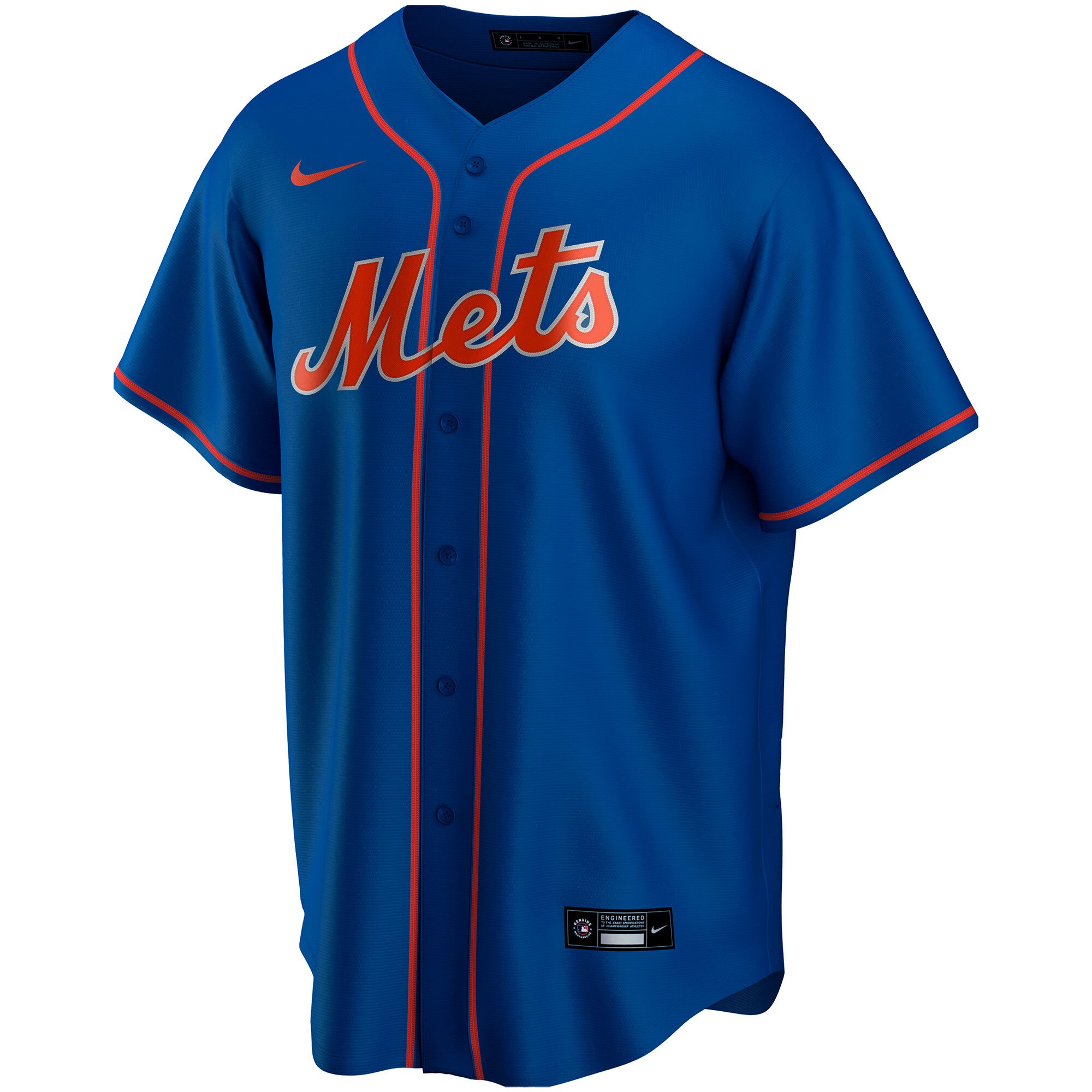 Alternative view of nike personalize Mets Royal Blue Custom Jersey - Nike Mets Royal Blue