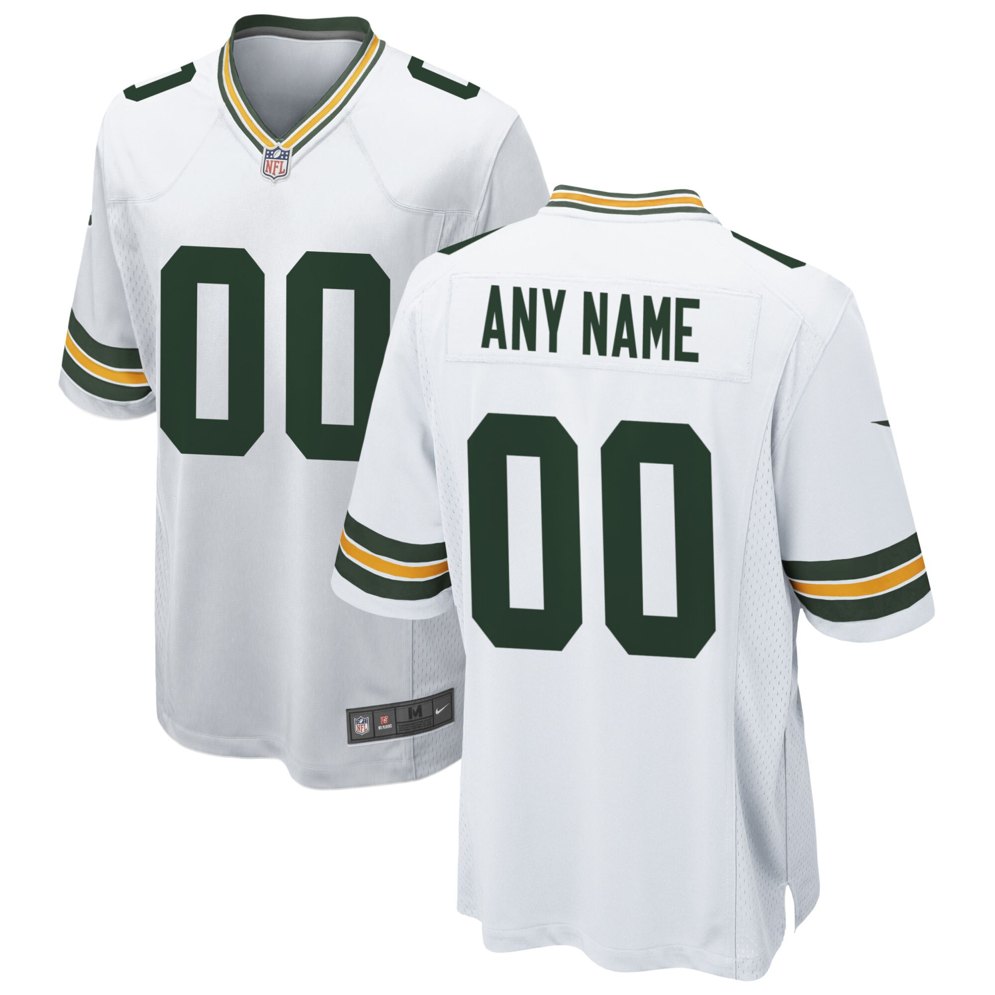 nike personalize Packers White Custom Jersey - Nike Packers White