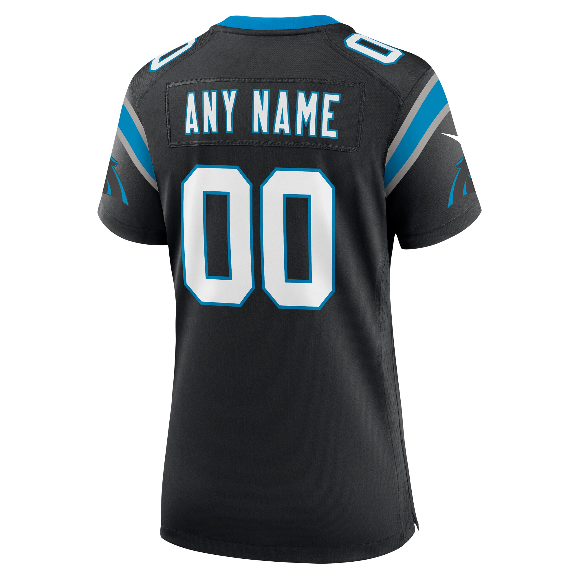 Alternative view of nike personalize Panthers Black Custom Jersey - Nike Panthers Black