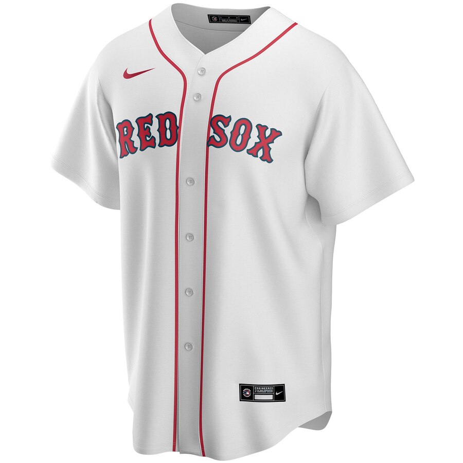 Alternative view of nike personalize Red Sox White Custom Jersey - Nike Red Sox White