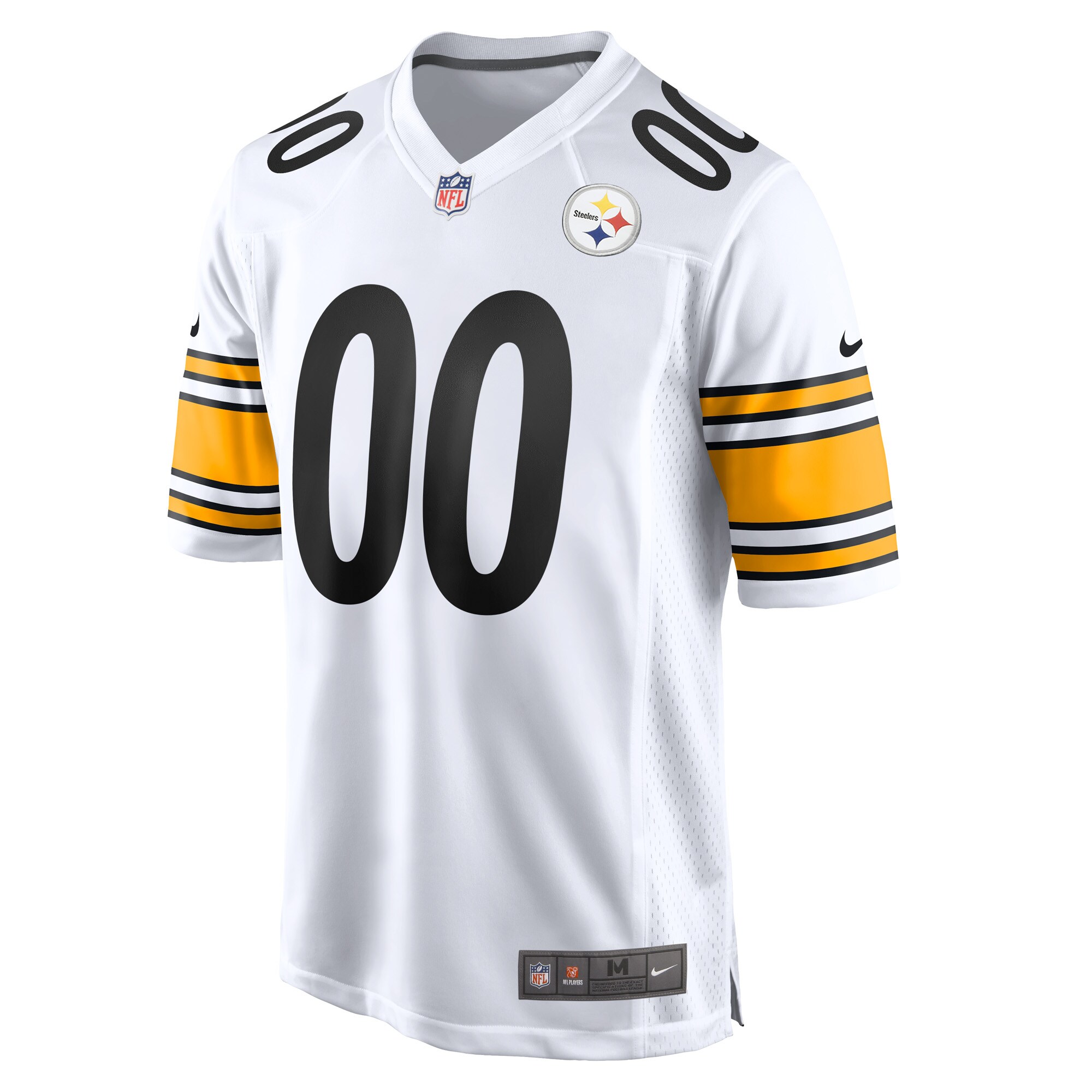 Alternative view of nike personalize Steelers White Custom Jersey - Nike Steelers White