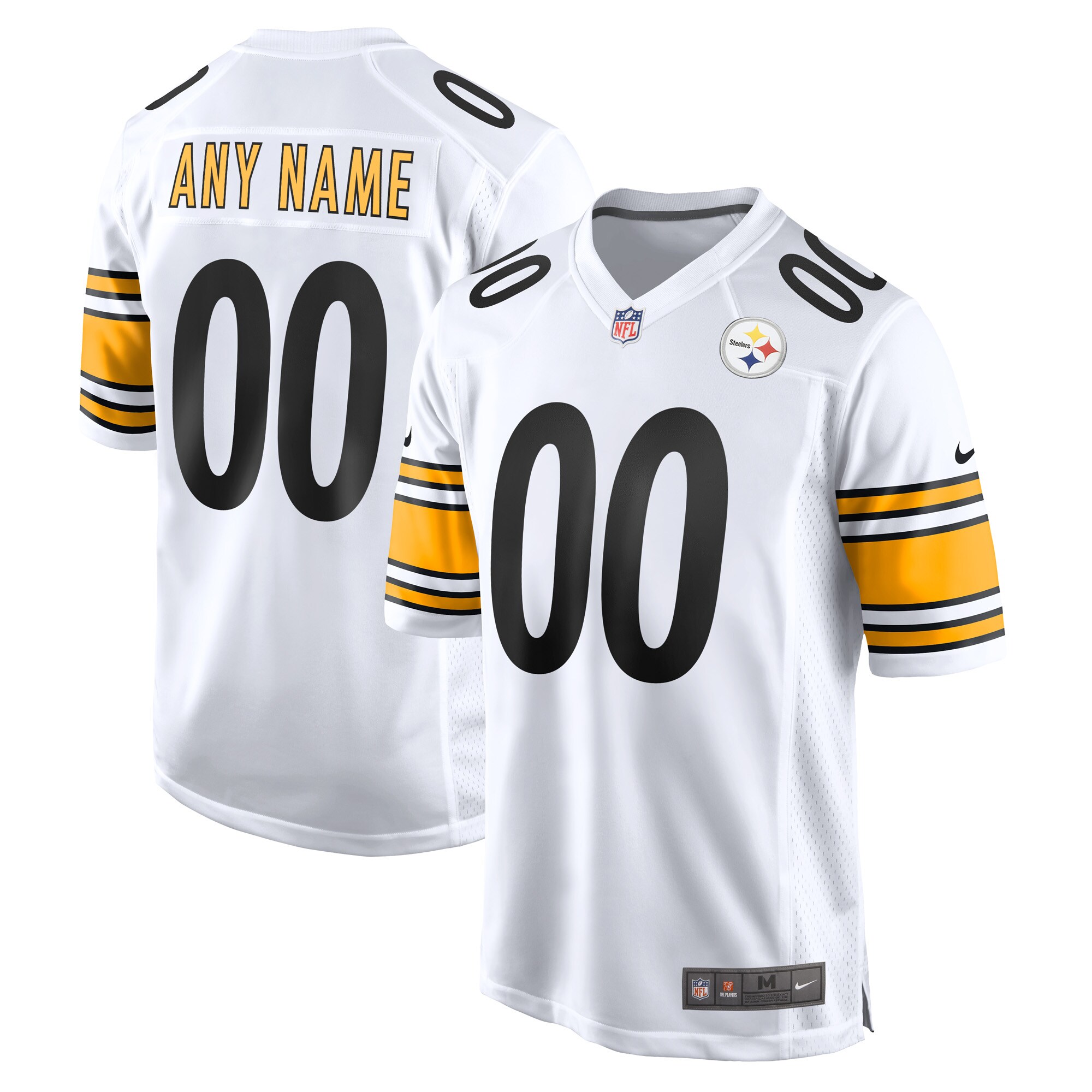 nike personalize Steelers White Custom Jersey - Nike Steelers White