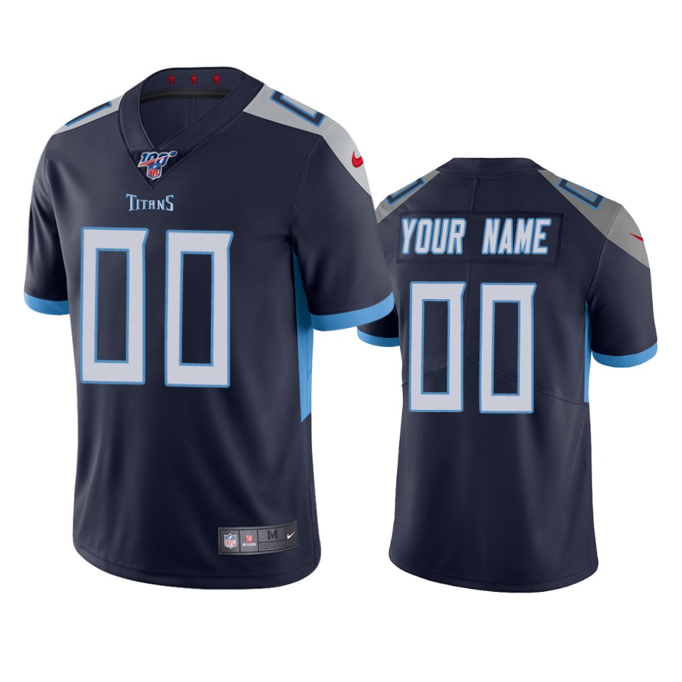 nike personalize Titans Navy Custom Jersey - Nike Titans Navy Custom 2