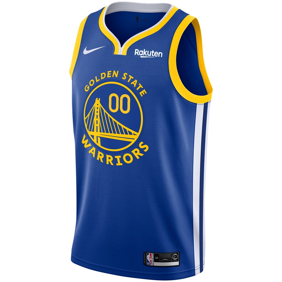 Alternative view of nike personalize Warriors Blue Custom Jersey - Nike Warriors Blue