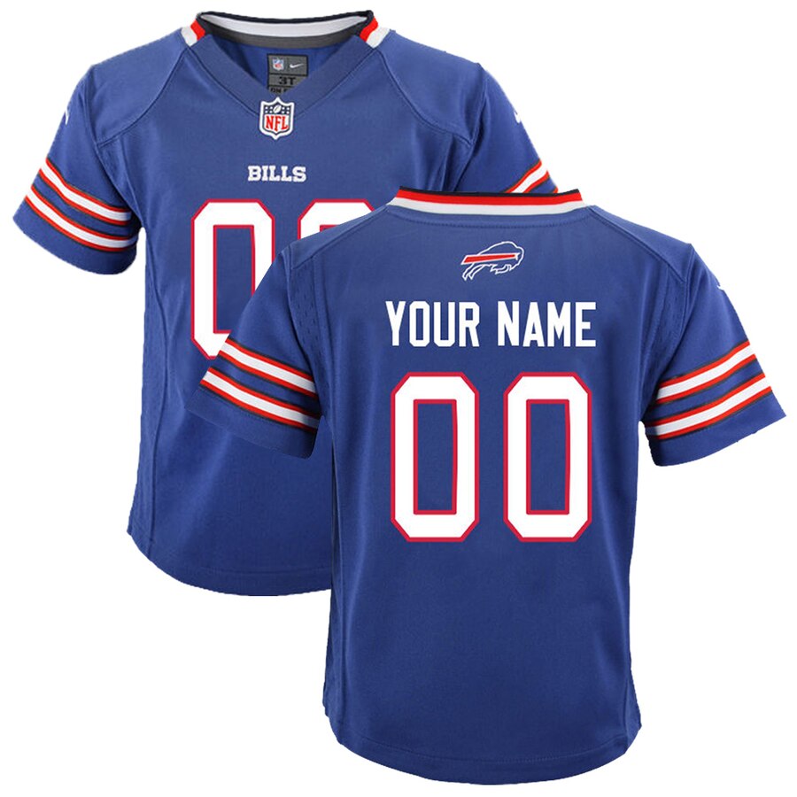 nike personalized Bills Royal Blue Custom Jersey - Bills Royal Blue