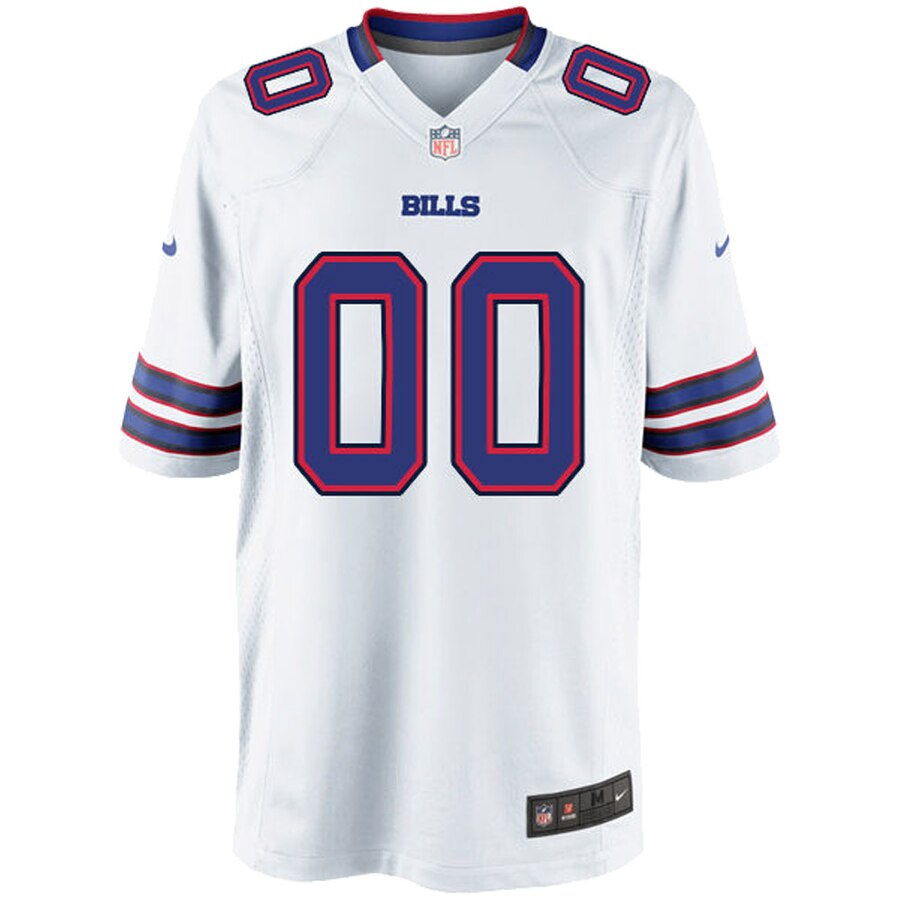 Alternative view of nike personalized Bills White Custom Jersey - Bills White Custom