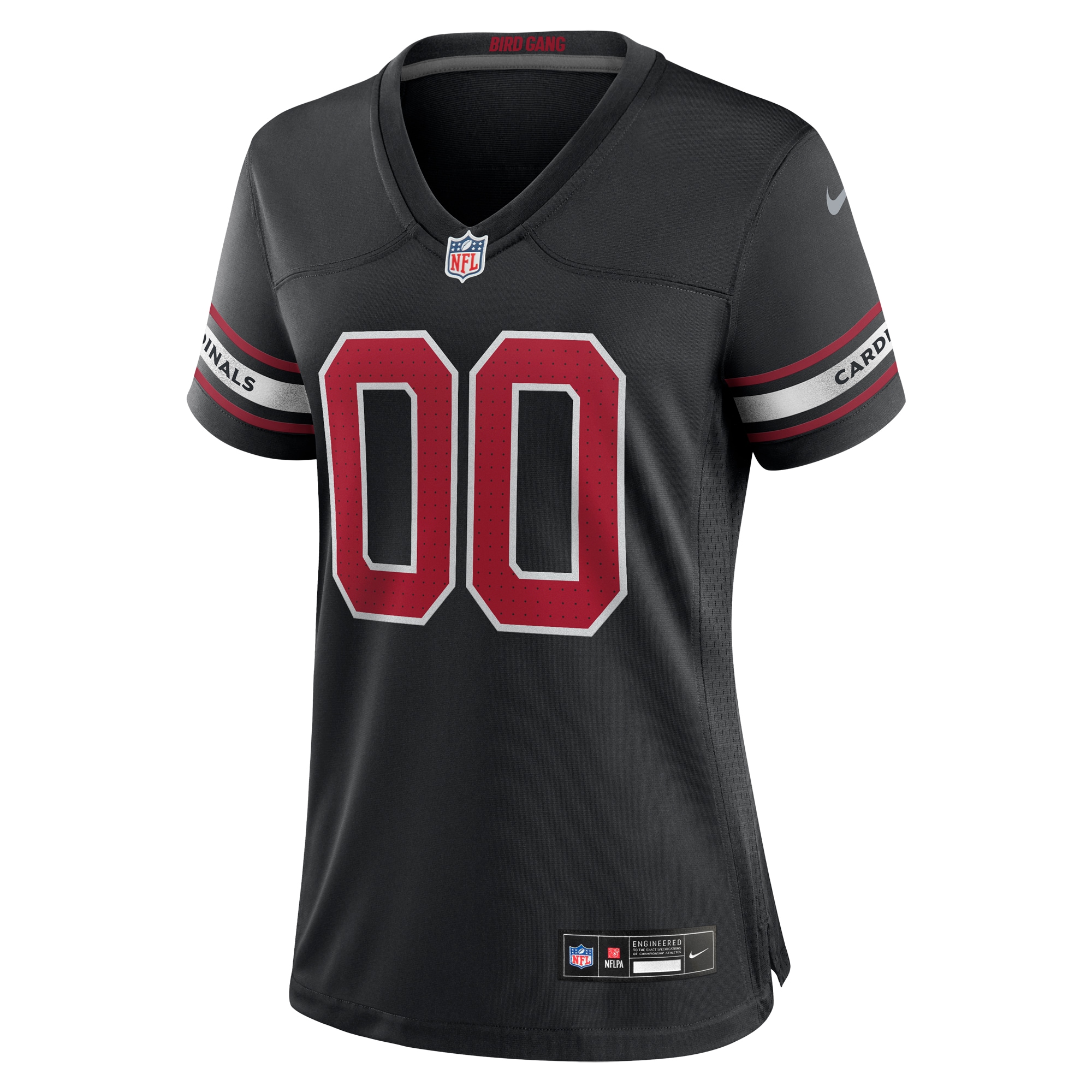 Alternative view of nike personalized Cardinals Black Custom Jersey - Nike Cardinals Black