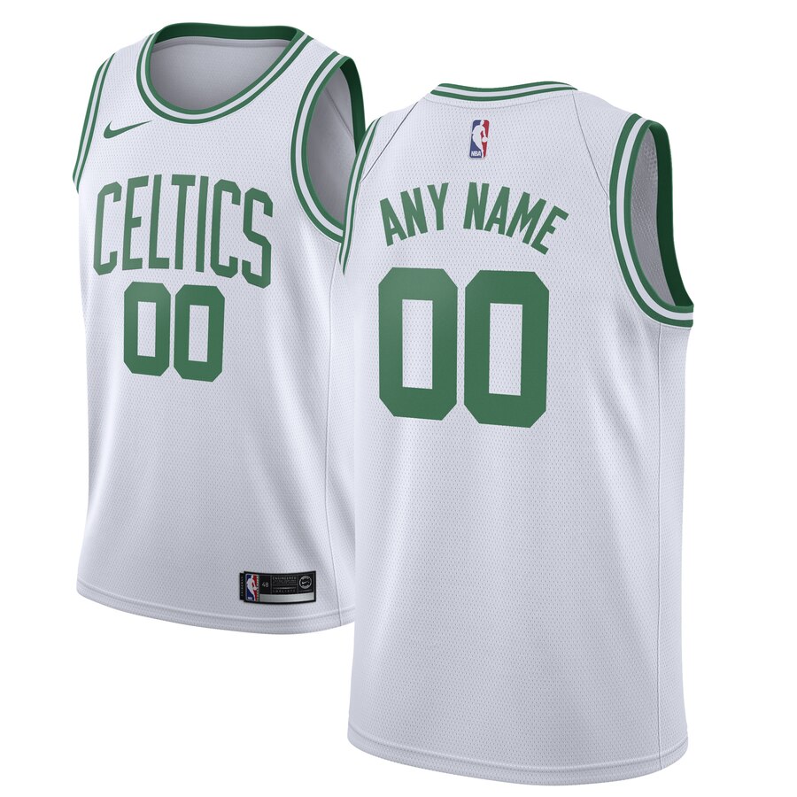 nike personalized Celtics White Custom Jersey - Nike Celtics White