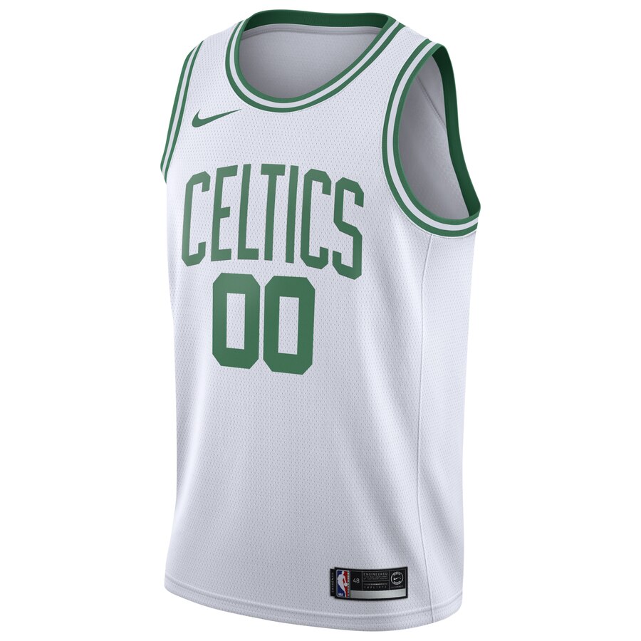 Alternative view of nike personalized Celtics White Custom Jersey - Nike Celtics White