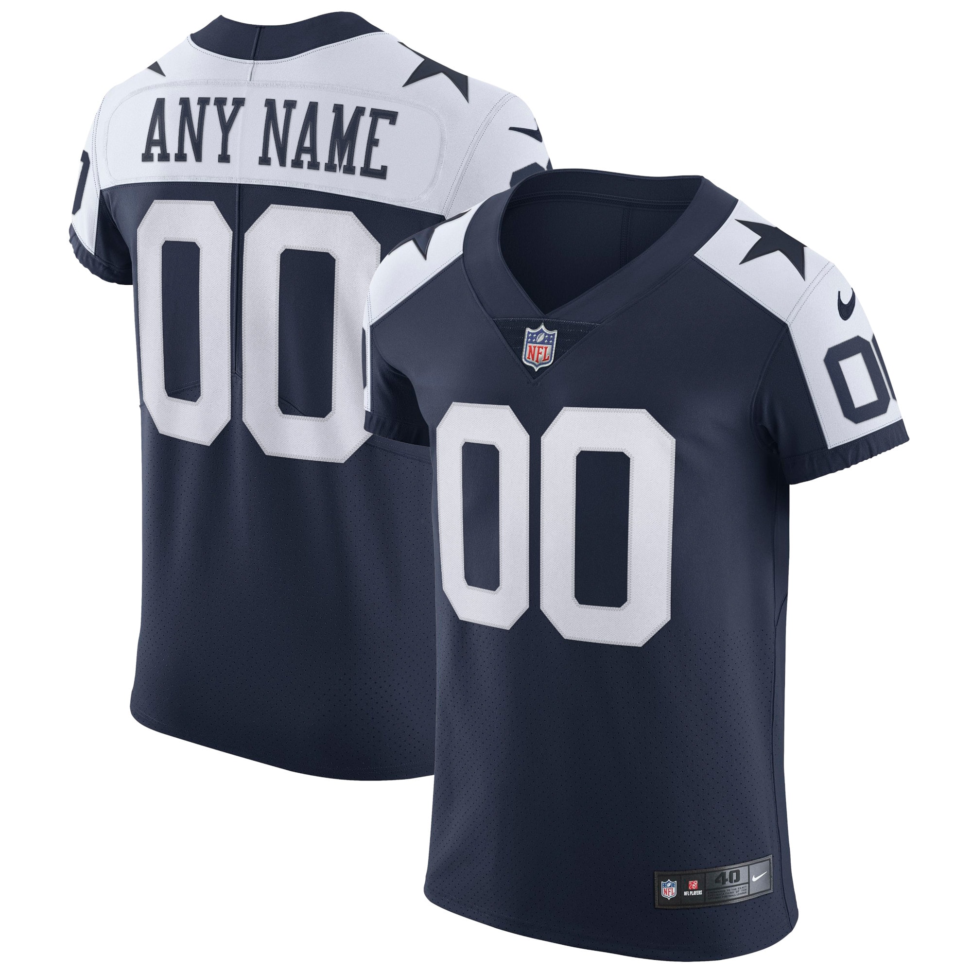 nike personalized Cowboys Navy Custom Jersey - Nike Cowboys Navy