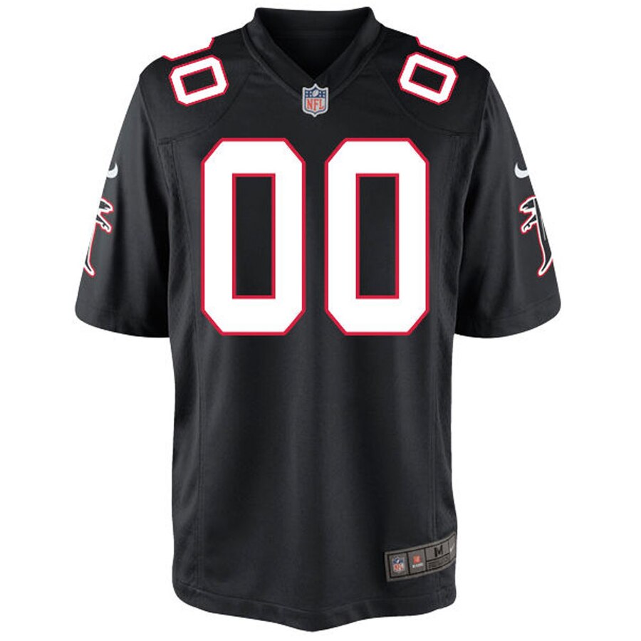 Alternative view of nike personalized Falcons Black Custom Jersey - Nike Falcons Black