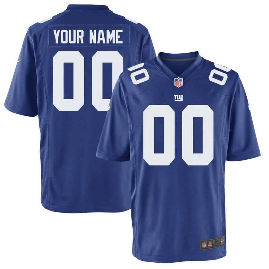 nike personalized Giants Blue Custom Jersey - Nike Giants Blue Custom