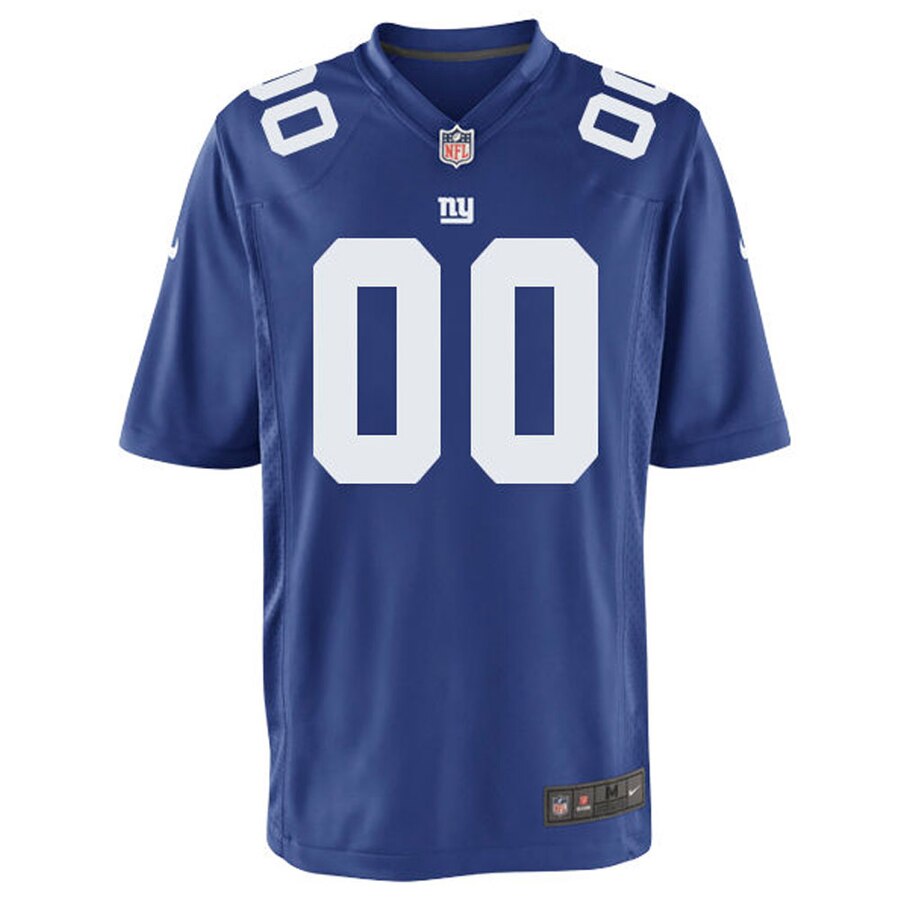 Alternative view of nike personalized Giants Blue Custom Jersey - Nike Giants Blue Custom