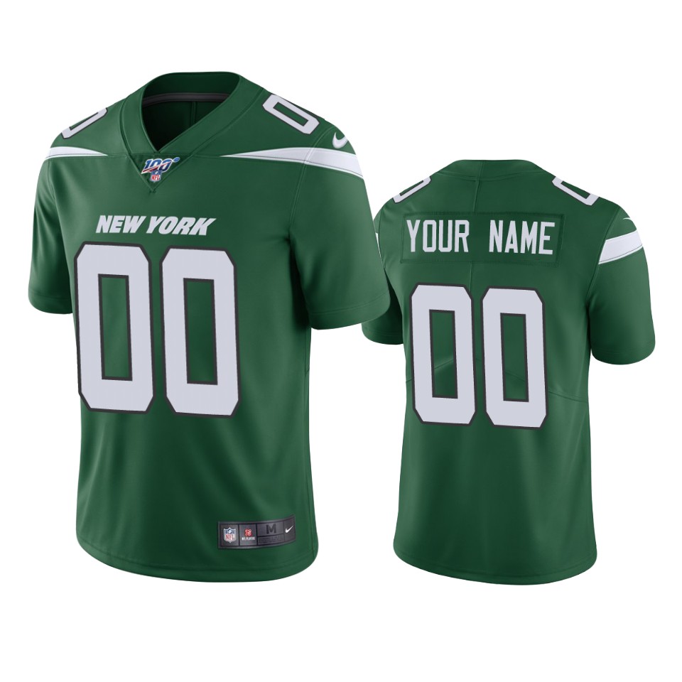 nike personalized Jets Green Custom Jersey - Nike Jets Green Custom