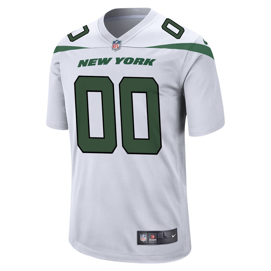 Alternative view of nike personalized Jets White Custom Jersey - Nike Jets White Custom