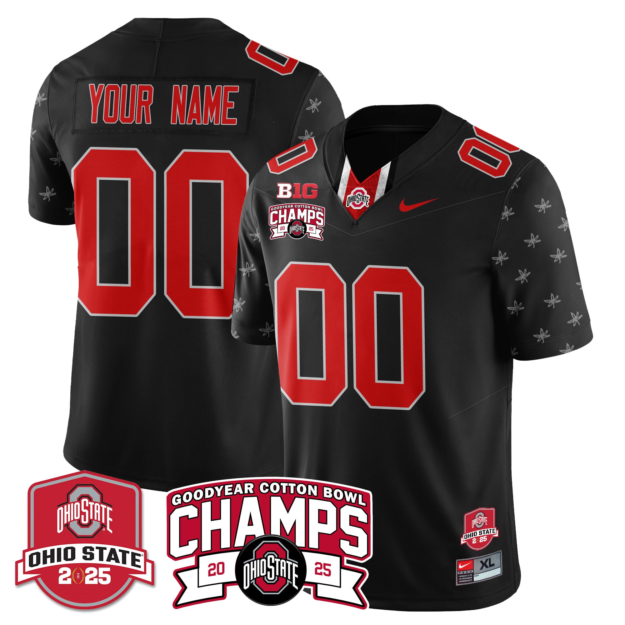 Alternative view of nike personalized Ohio State Cotton Bowl Jersey - Nike Ohio State