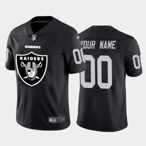 nike personalized Raiders Black Custom Jersey - Nike Raiders Black 2