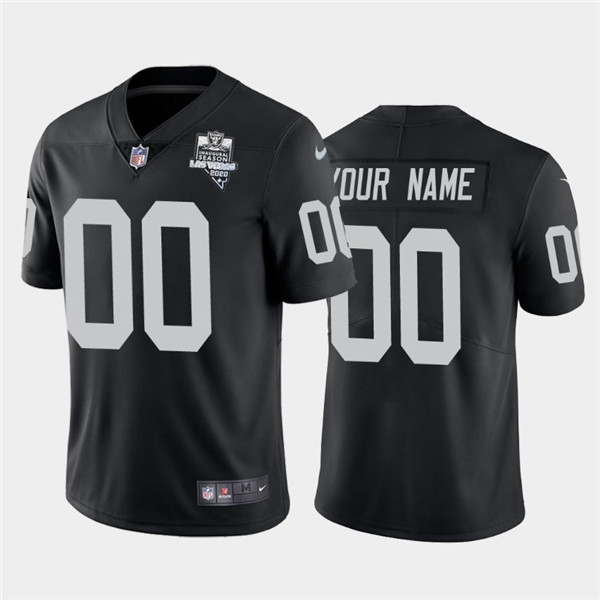 nike personalized Raiders Black Custom Jersey - Nike Raiders Black