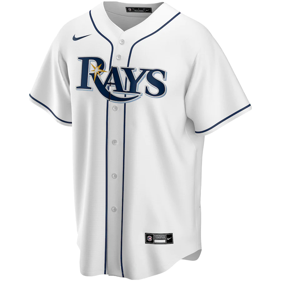 Alternative view of nike personalized Rays White Custom Jersey - Nike Rays White Custom 2