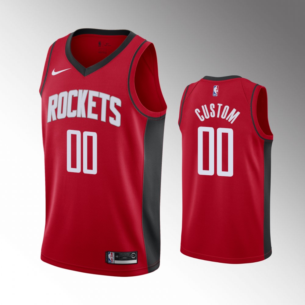 nike personalized Rockets Red Custom Jersey - Nike Rockets Red Custom