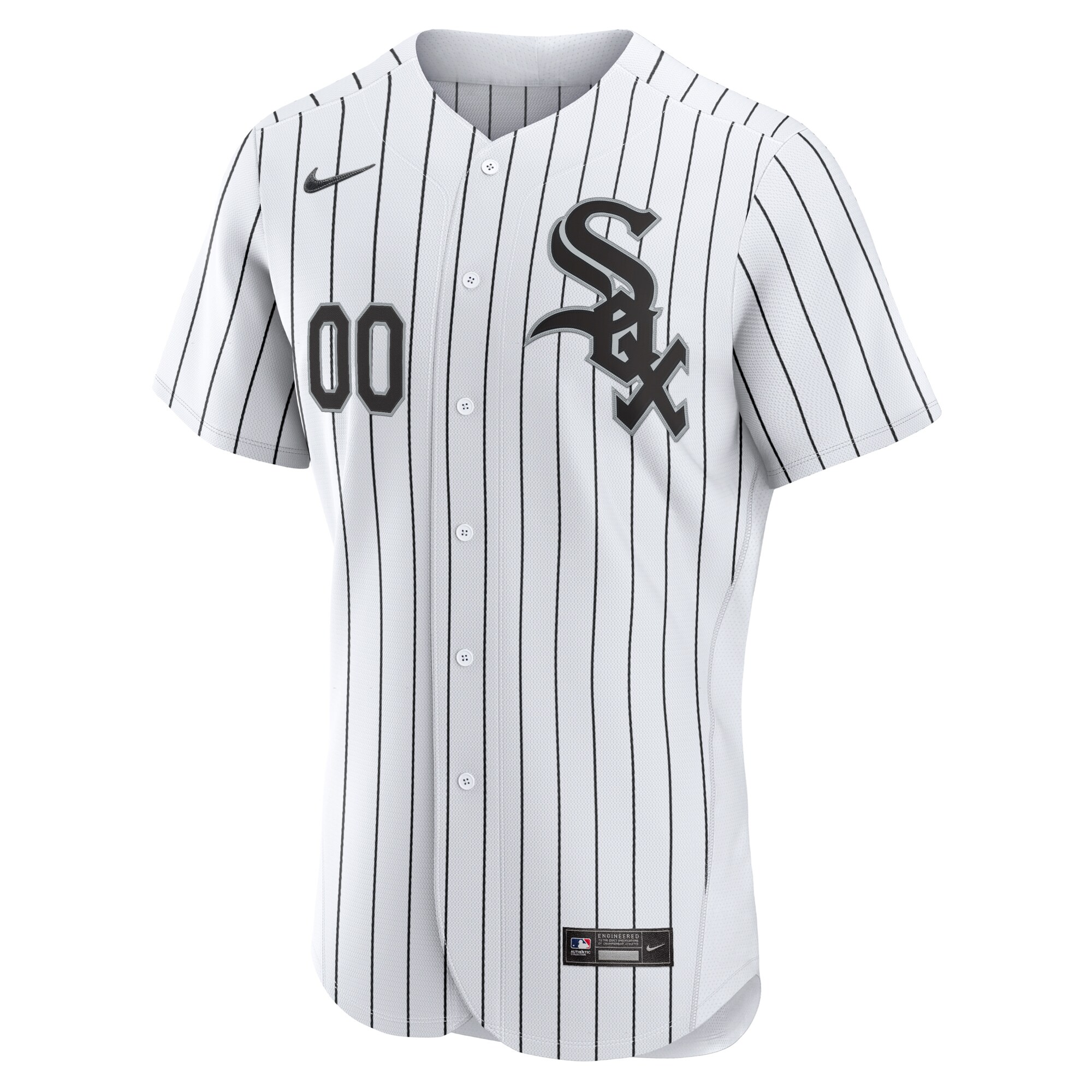 Alternative view of nike personalized White Sox Pinstripe Jersey - Nike White Sox
