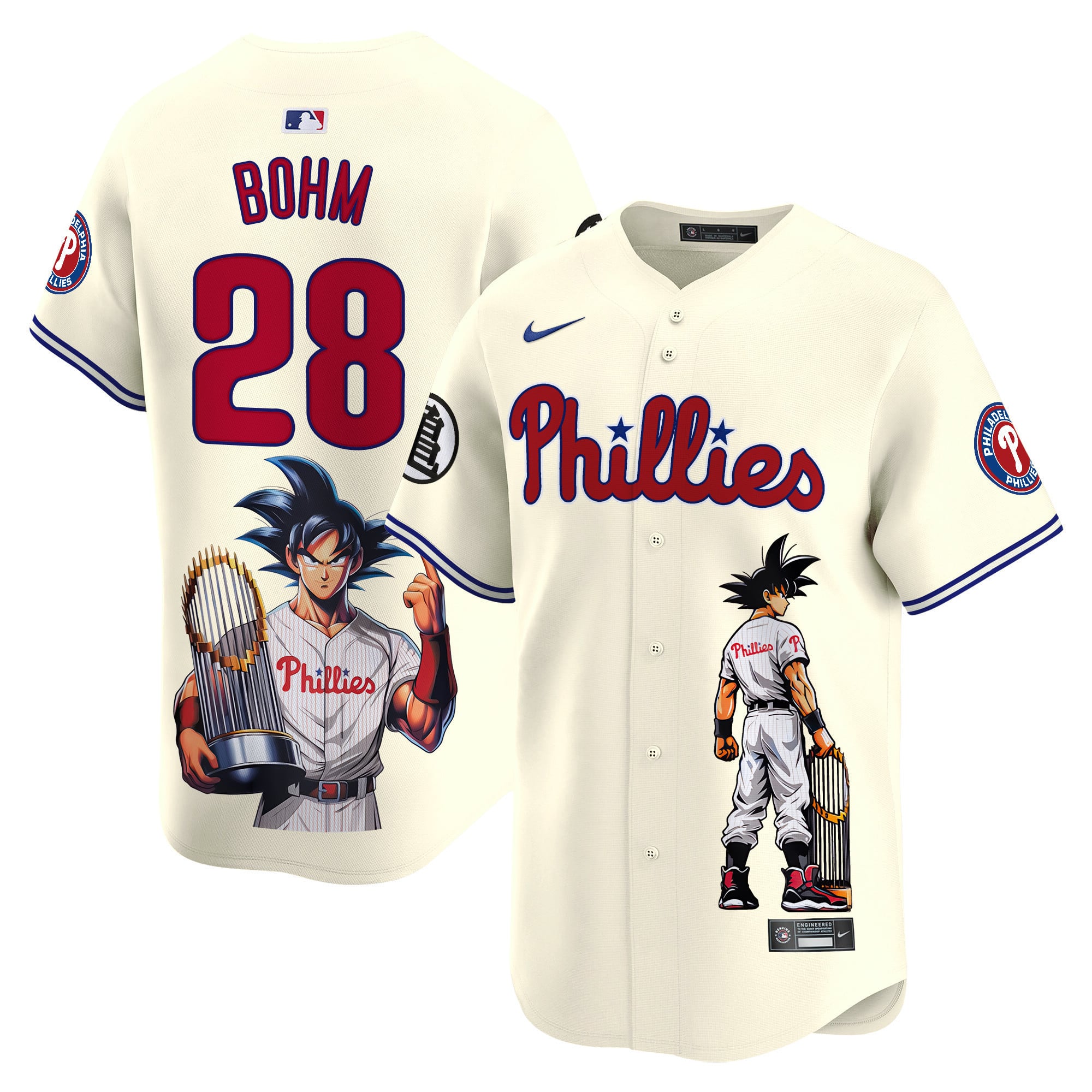Alternative view of Nike Phillies Harper Jersey Goku - Nike Phillies Harper Jersey - Goku