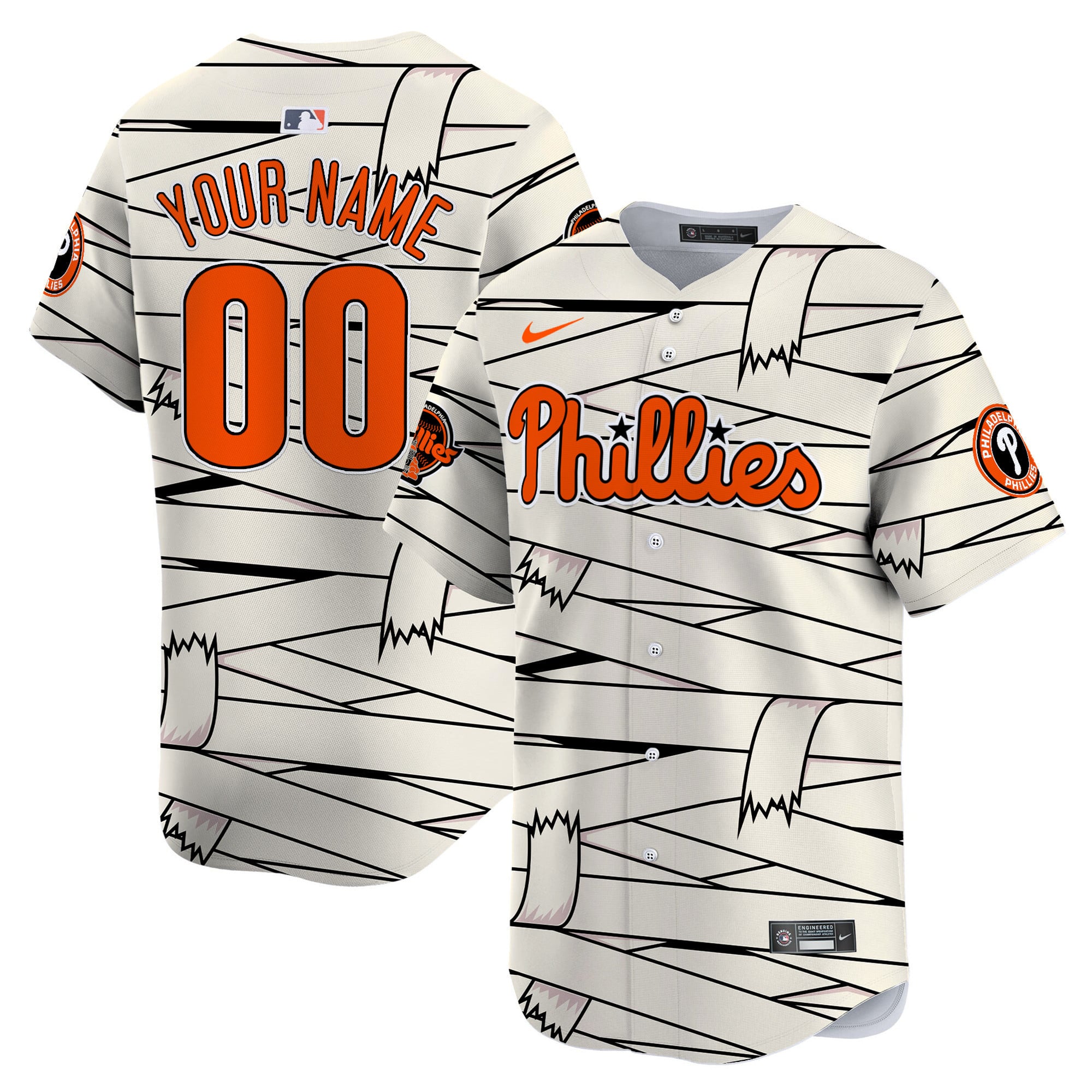 Nike Phillies Mummy Jersey - Custom Baseball Style