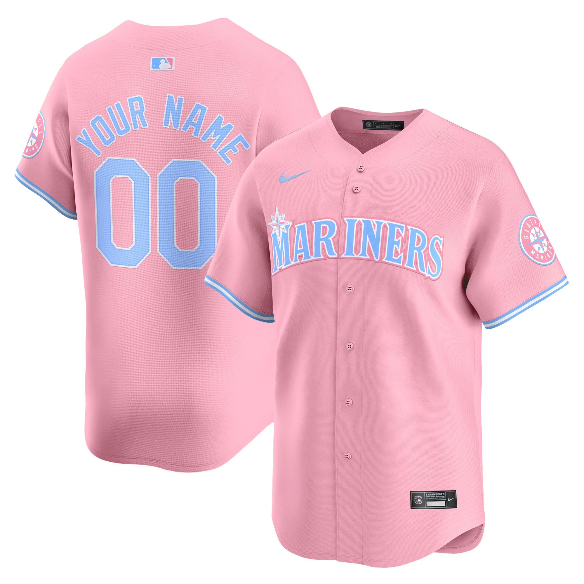 Nike Pink Mariners Jersey - MLB Mother’s Day Edition