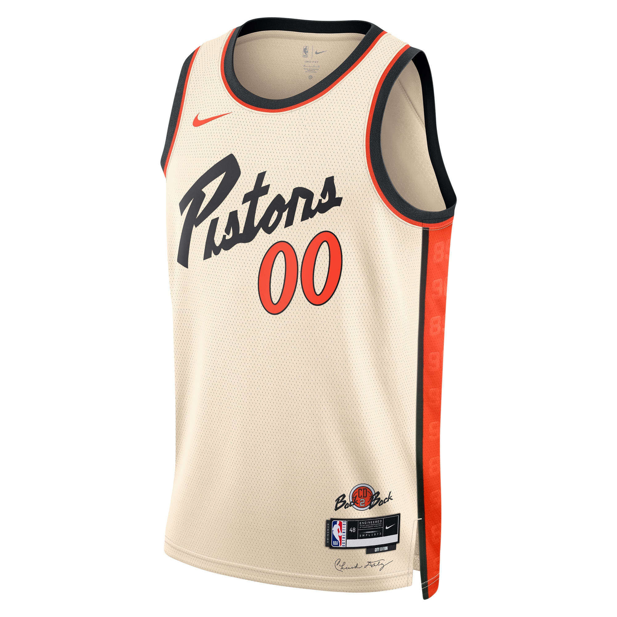 Alternative view of Nike Pistons City Edition Jersey - Custom Name & Number