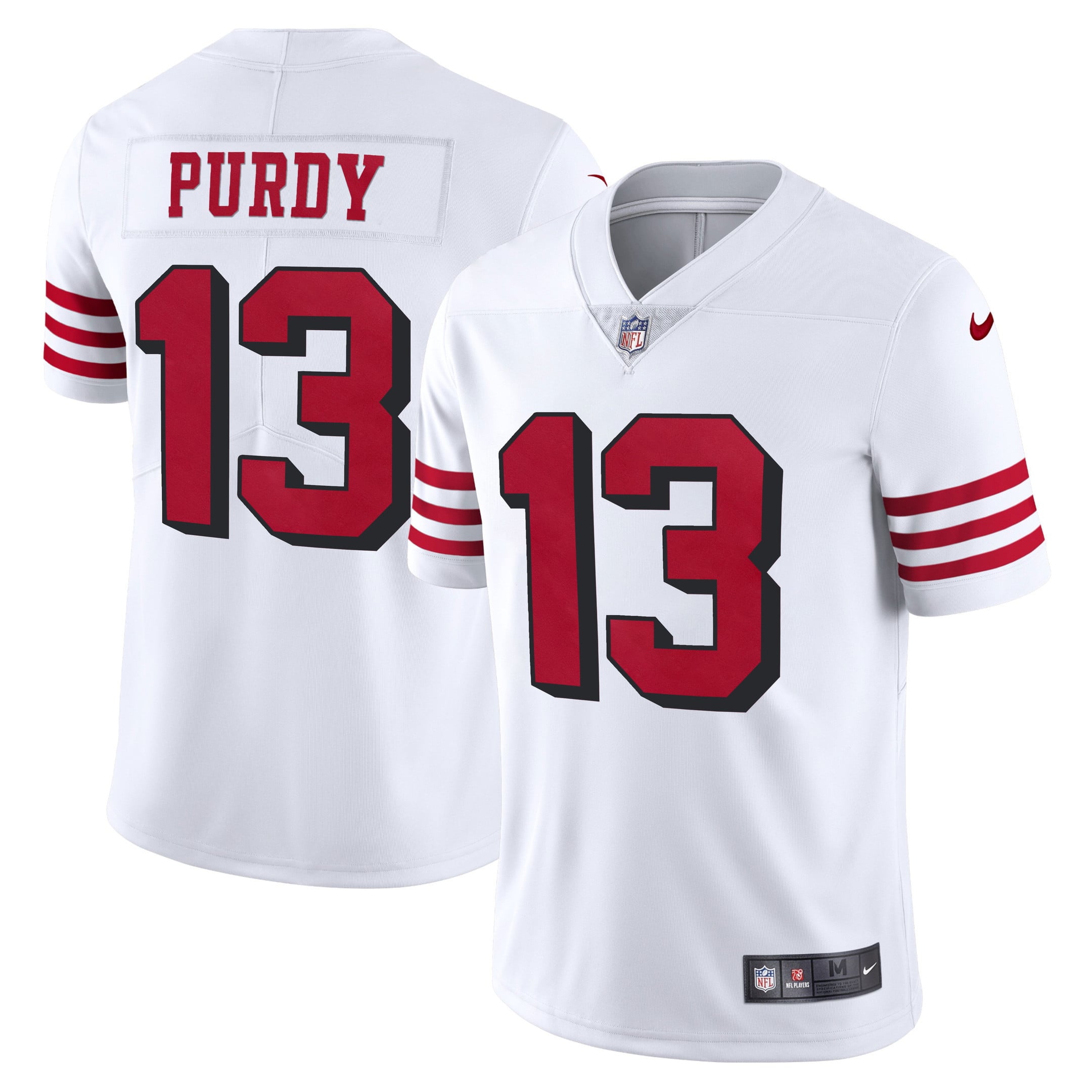 Nike Purdy #13 49ers Jersey - White NFL Game