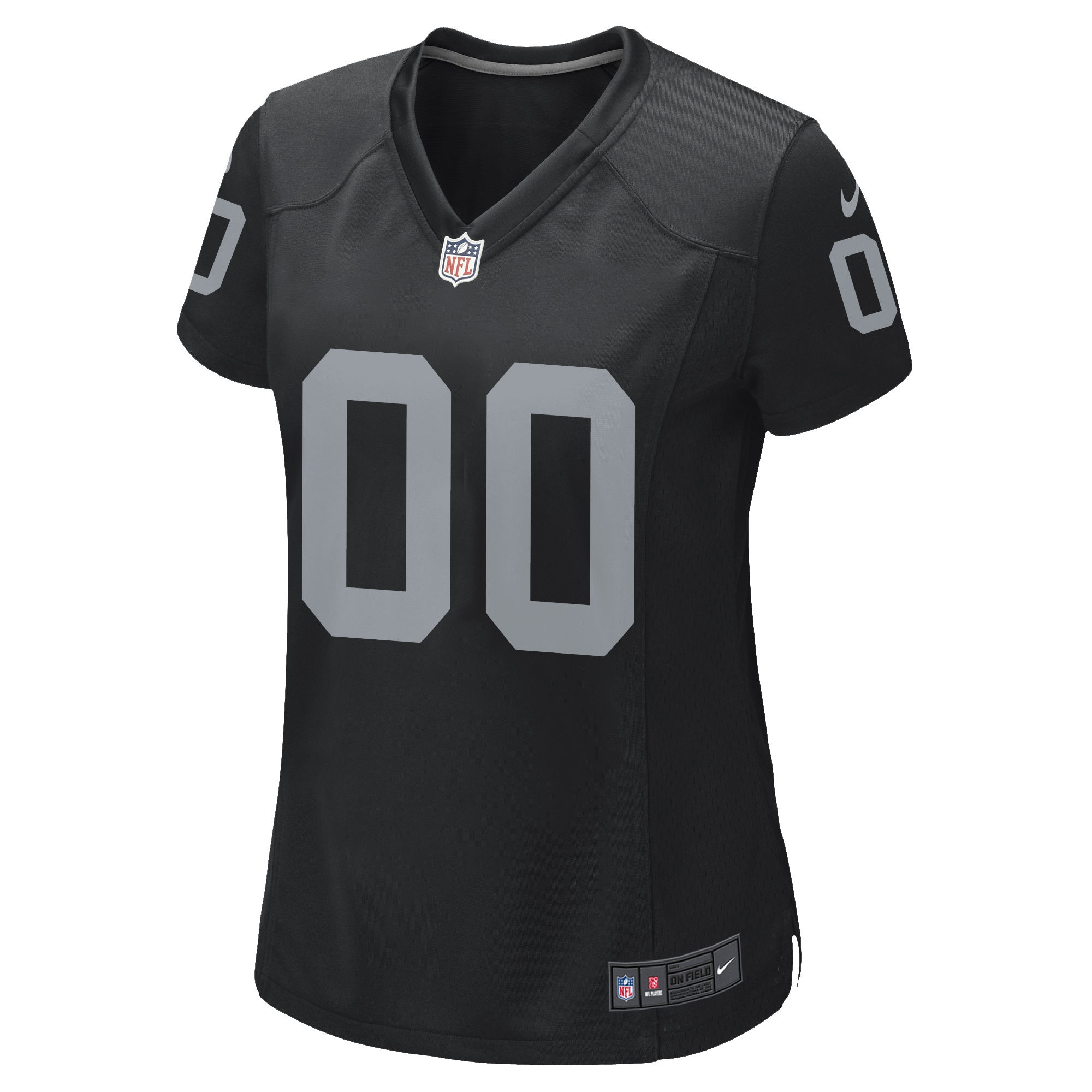 Alternative view of Nike Raiders Black Custom Jersey - Personalized NFL Style