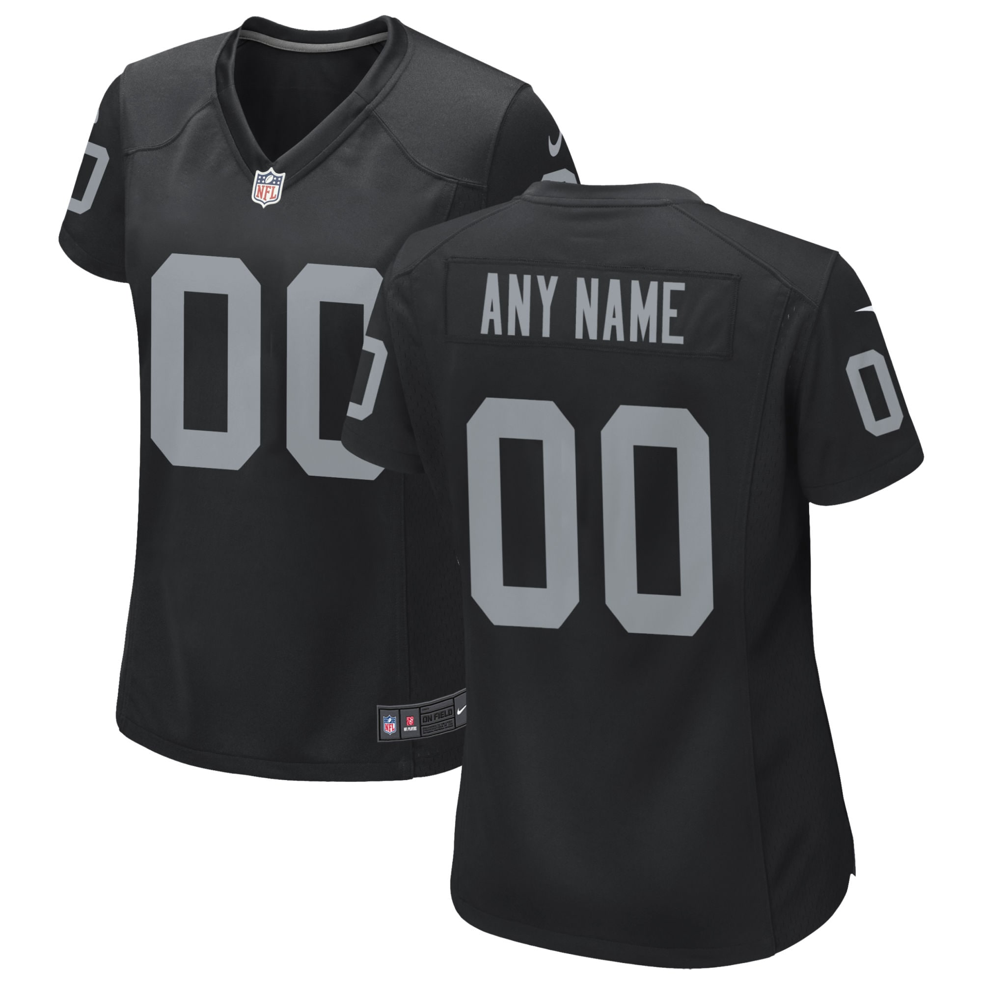 Nike Raiders Black Custom Jersey - Personalized NFL Style